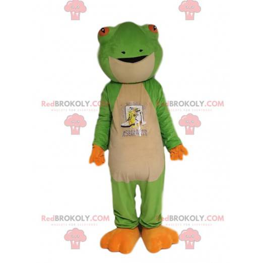 Meget flot grøn frø maskot. Frø kostume - Redbrokoly.com
