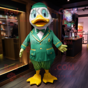 Green Duck mascotte kostuum...