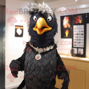 Black Chicken maskot kostym...