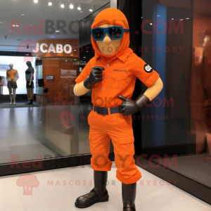 Orange Gi Joe maskot...