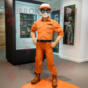 Orange Gi Joe maskot...