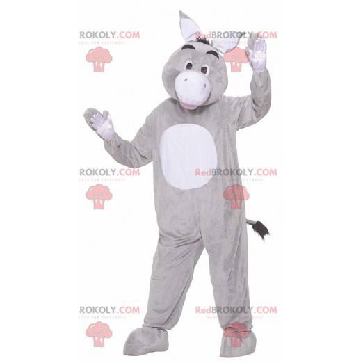 Graues und weißes Eeyore Esel Maskottchen - Redbrokoly.com