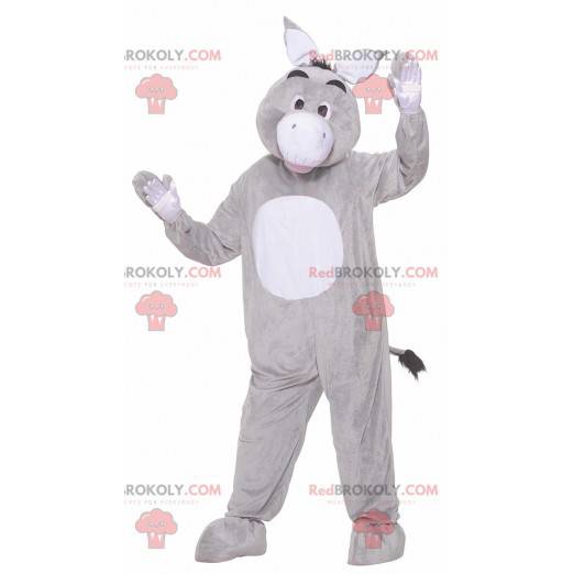 Grijze en witte Eeyore ezel mascotte - Redbrokoly.com