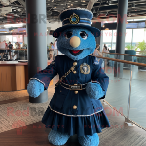 nan Marine Recon mascot costume character dressed with a Circle Skirt and Bracelets