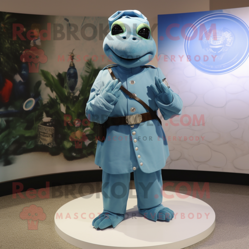 nan Marine Recon mascot costume character dressed with a Circle Skirt and Bracelets