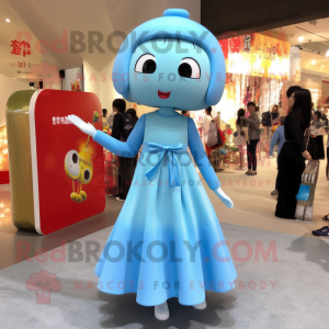 Postava maskota Sky Blue...