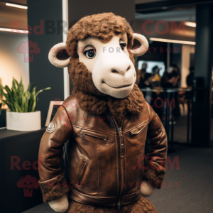 Brown Merino Sheep mascotte...