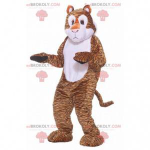 Mascota de tigre naranja blanco y negro - Redbrokoly.com