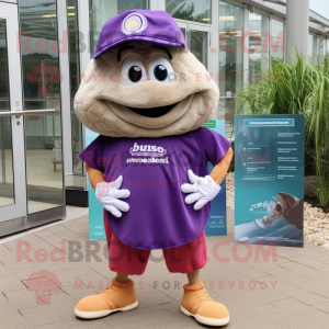 Purple Oyster mascotte...