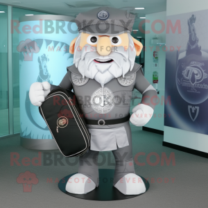 Grå Celtic Shield maskot...