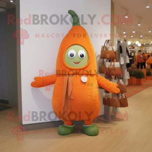 Orange Courgette mascotte...