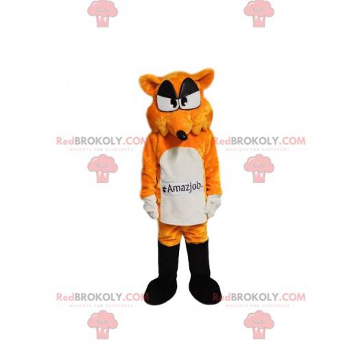 Oransje og hvit rev maskot. Fox kostyme - Redbrokoly.com