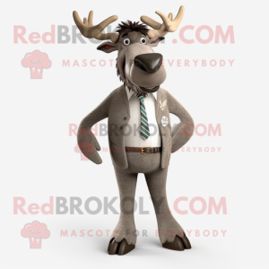 Gray Elk mascotte kostuum...