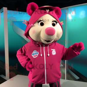 Magenta Sow mascotte...