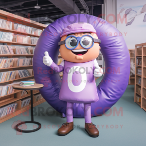 Purple Donut mascotte...