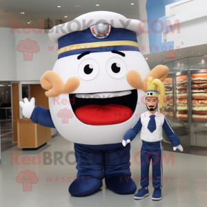 Navy Burgers maskot kostume...