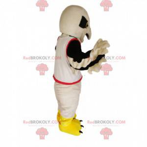 White golden eagle mascot in a supporter jersey - Redbrokoly.com