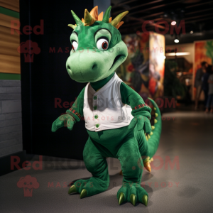 Green Dragon maskot kostume...