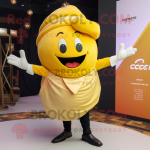 Gul croissant maskot...