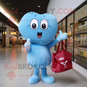 Sky Blue Heart maskot...