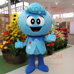 Postava maskota Sky Blue...
