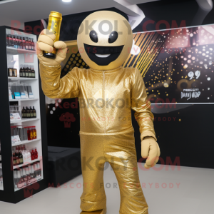 Goud Champagne mascotte...