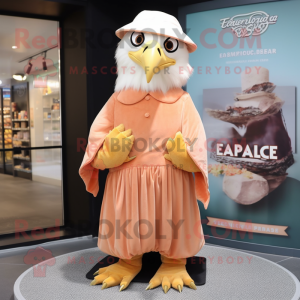 Peach Bald Eagle maskot...