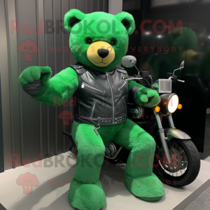 Grüner Teddybär Maskottchen...