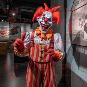 Red Evil Clown mascotte...