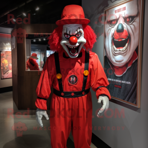 Red Evil Clown mascotte...