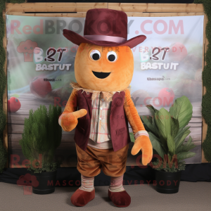 Rust Beet maskot kostume...