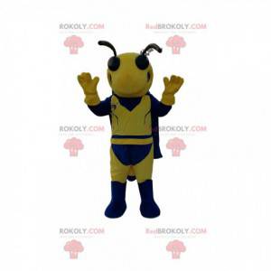 Yellow and blue wasp mascot. Wasp costume - Redbrokoly.com