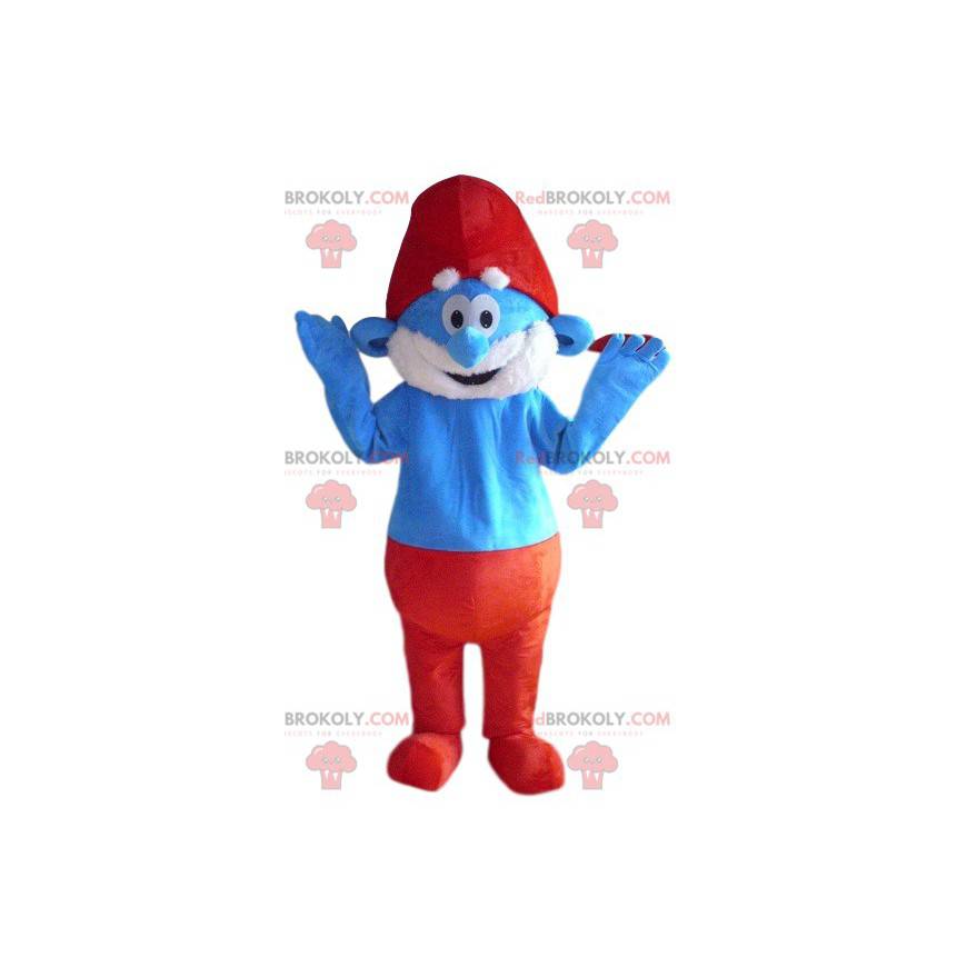 Papa Smurf-maskot. Papa Smurf-drakt - Redbrokoly.com