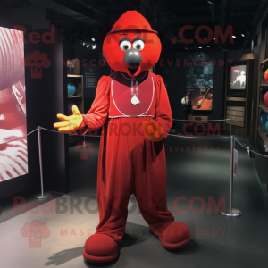 Red Juggle maskot kostume...