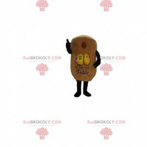 Mascotte de patate jaune. Costume de patate jaune -