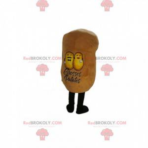Gele aardappel mascotte. Geel aardappelkostuum - Redbrokoly.com