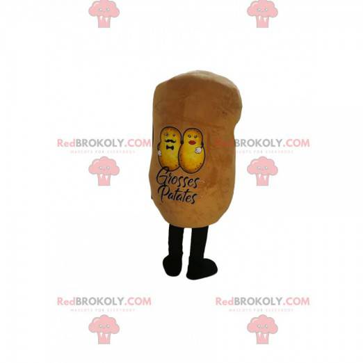 Mascotte della patata gialla. Costume da patata gialla -