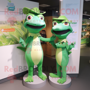 Green Geckos mascotte...