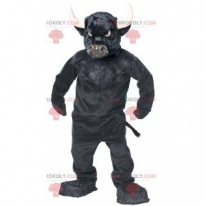 Veldig imponerende black bull buffalo maskot - Redbrokoly.com