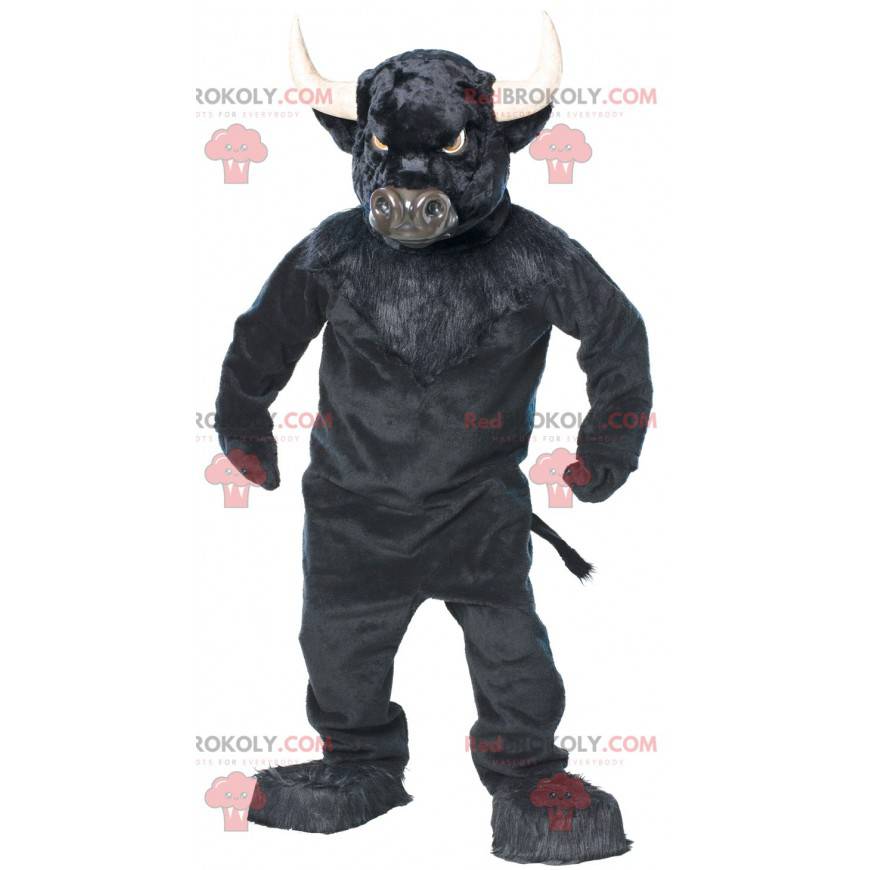 Very impressive black bull buffalo mascot - Redbrokoly.com