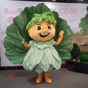 Rust Cabbage Leaf maskot...