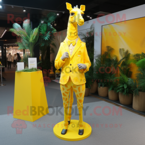 Citrongul giraf maskot...
