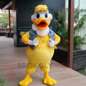 Yellow Swans maskot kostume...