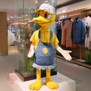 Yellow Swans maskot kostume...