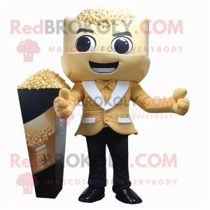 Goldene Popcorn Maskottchen...