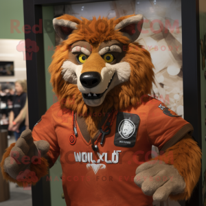 Rust Wolf mascotte kostuum...