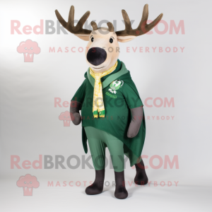 Green Elk mascotte kostuum...