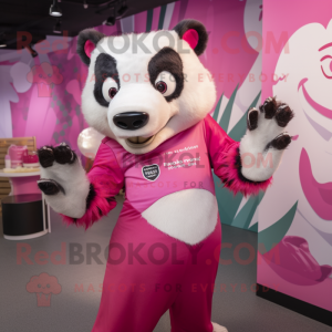 Pink Badger mascotte...