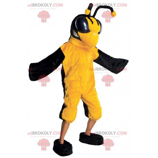 Geel en zwart insect wesp mascotte - Redbrokoly.com