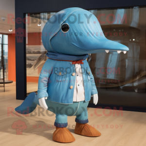 Rust Blue Whale maskot...